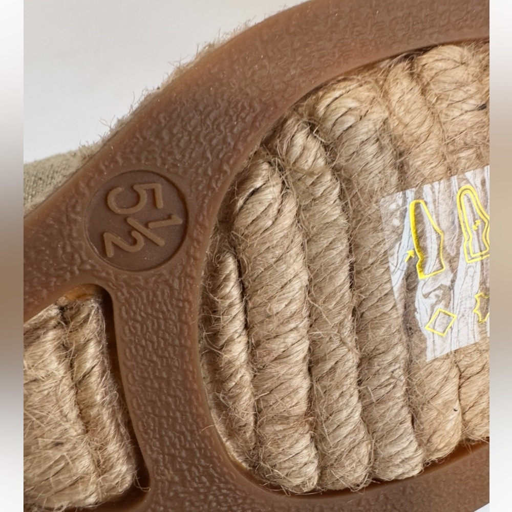 NWOT J. Crew Seville espadrille wedges in metallic canvas. Size 5.5 - Picture 16 of 16